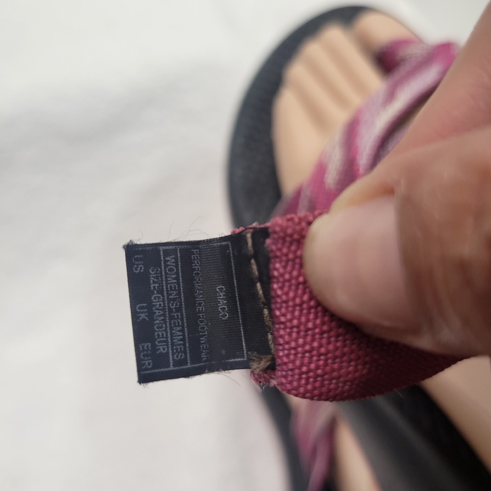 Chacos ZCloud J105018 Womens Size 7 Pink/Purple Hiking Sandal Outdoor Water Shoe - Picture 10 of 11